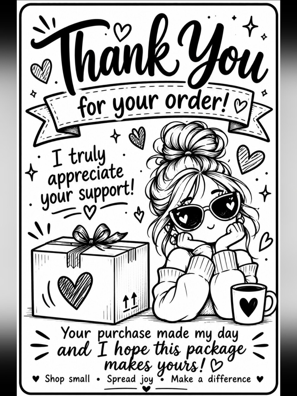 50ct, 4x6 THANK YOU LABELS